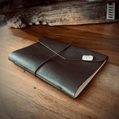 Bitter Kahve El Yapımı Deri Defter 104-L