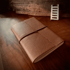 Taba  El Yapımı Deri Defter- M
