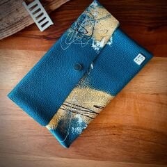 Petrol Yeşili Absract Zarf Çanta