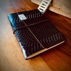 Kızıl Kahve Deri Defter-M