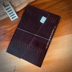 Kızıl Kahve Deri Defter - L