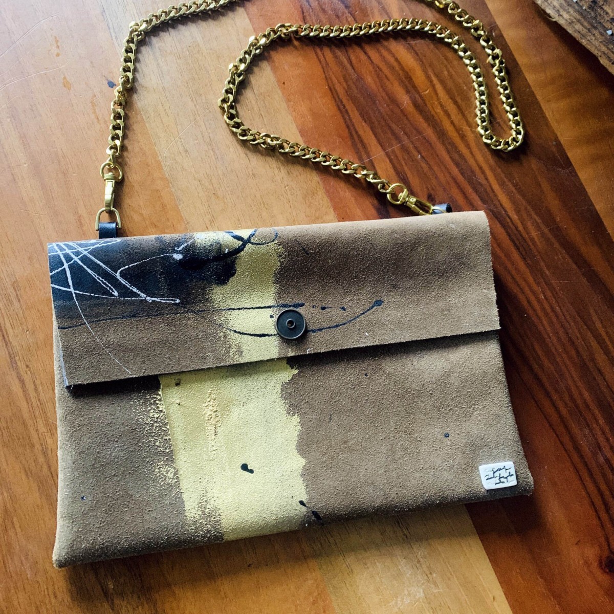 Güderi Zincirli Çanta