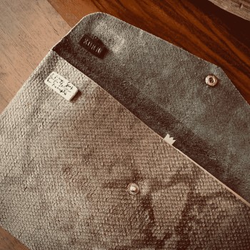 Piton Baskılı Deri Cutch