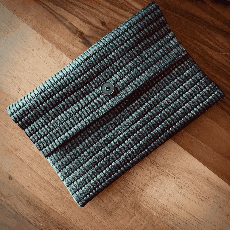 Bronz Deri Zarf Çanta