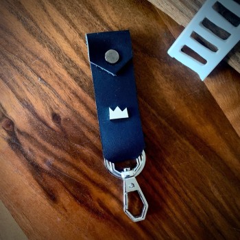 Siyah Deri Anahtarlık